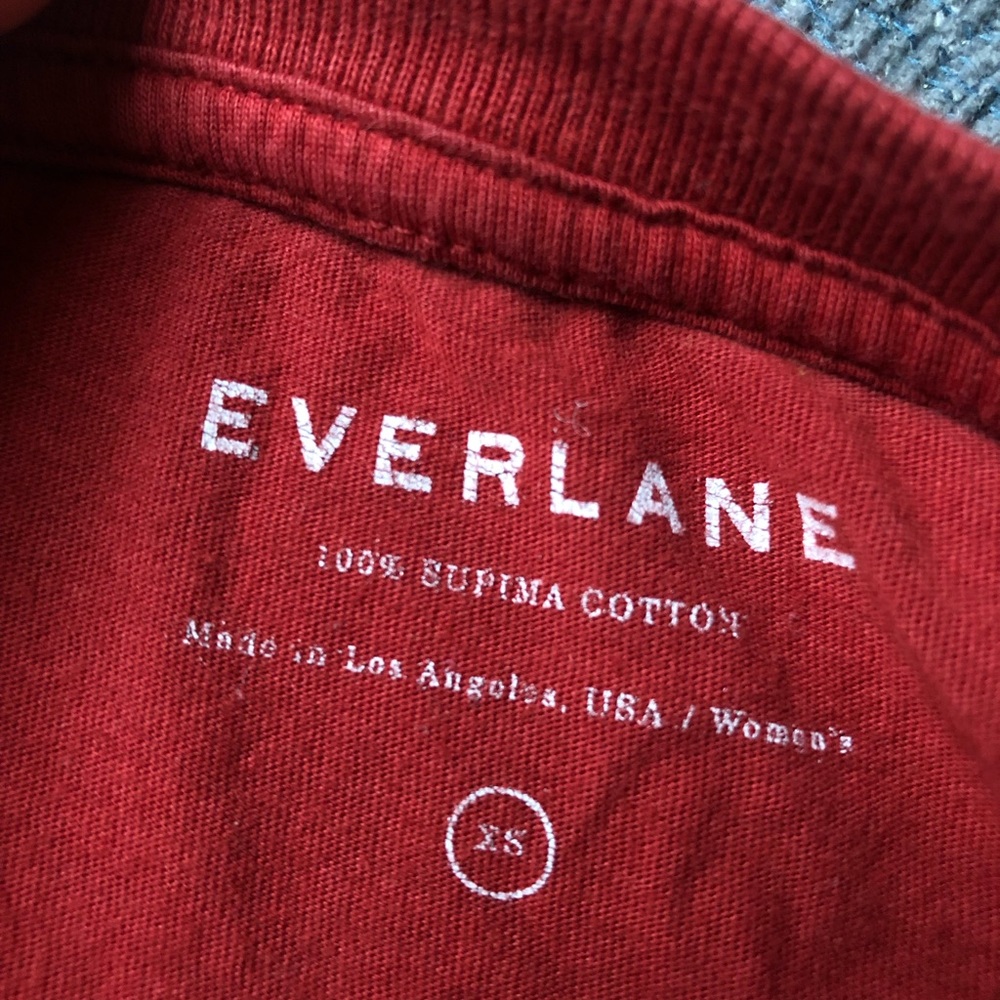 Everlane women’s supima cotton crewneck t-shirt in red xs